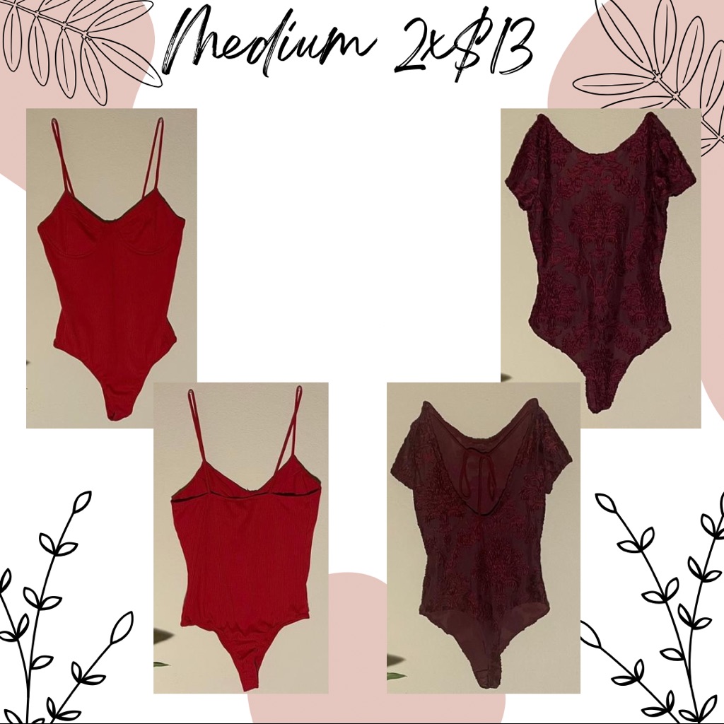 Two Medium Sized Bodysuits